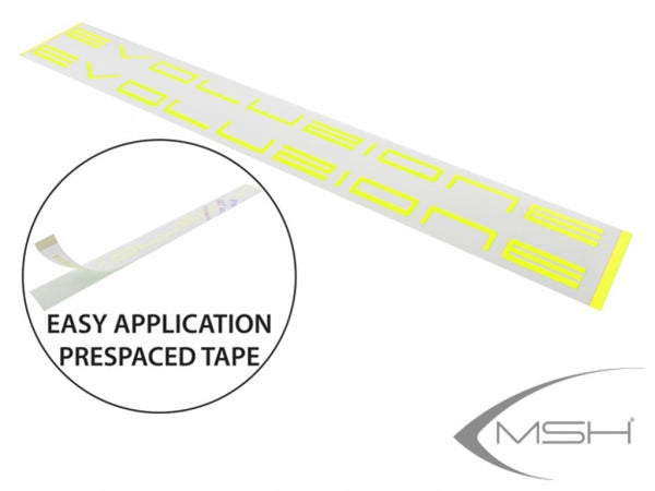 MSH71221 Pre spaced stickers EVO - Yellow