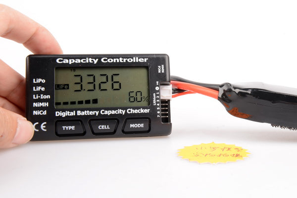 CellMeter-7 Digital Battery Capacity Voltage Checker Meter LiPo Li-lon Balancer