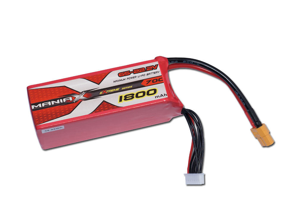 ManiaX LiPo 6S 1800mAh 22.2V eXtreme 70C