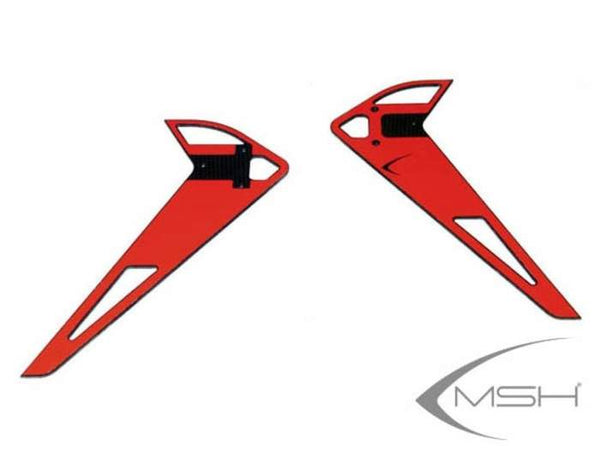 MSH71182 Vertical fin sticker - Neon Orange